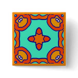 Colorful multicolor tile patterns buttons