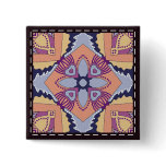 Colorful multicolor tile patterns buttons
