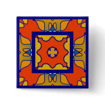 Colorful multicolor tile patterns buttons