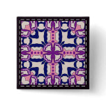 Colorful multicolor tile patterns buttons