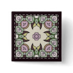 Colorful multicolor tile patterns buttons