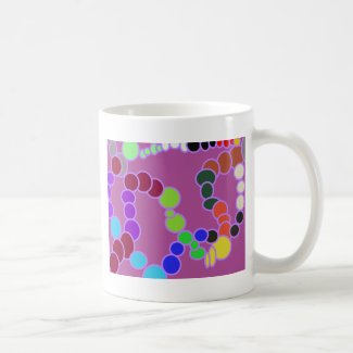 colorful multiverse in purple coffee mugs