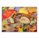 Colourful Mushrooms: Blank Card card