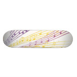 colorful music notes custom skate board