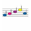 Colorful Music Notes Tank Top t-shirts
