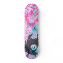 colorful music skateboards