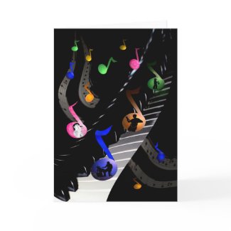 Colorful Musical Greeting Card card