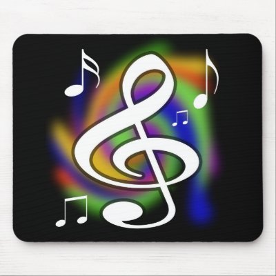 Colorful Musical Mousepad by scampdesigns