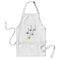 Colorful Musical Notes aprons