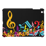 Colorful Musical Notes Case For The iPad Mini