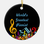 Colorful Musical Notes Ornament