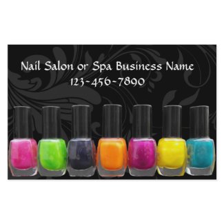 Colorful Nail Polish Bottles, Nail Salon Personalized Flyer