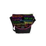 Colorful Name Collage Bag messenger bags