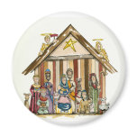 colorful nativity fridge magnets