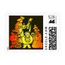 Colorful Nativity Postage Stamp