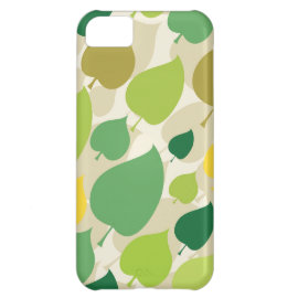 Colorful Nature Pattern Green Yellow Leaves iPhone 5C Case