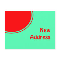 Colorful New Address Post Cards