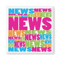 Colorful News magnets by busybees Colorful News magnets