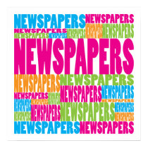 Colorful Newspapers posters