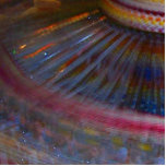 Colorful night fair ride action spinning shot photo sculptures