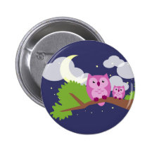 Colorful Night Owl Pin