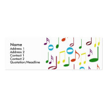 Colorful Notes Profile Card Business Cards
