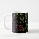 colorful numbers mugs