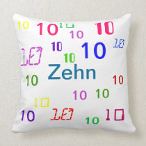 Colorful Numbers Pillows - CricketDiane pillows