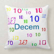 Colorful Numbers Pillows - CricketDiane pillows