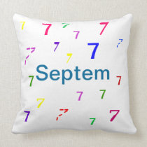 Colorful Numbers Pillows - CricketDiane pillows