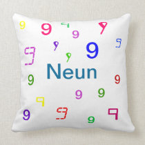 Colorful Numbers Pillows - CricketDiane pillows