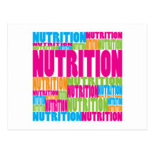Colorful Nutrition Postcard