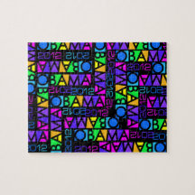Colorful OBAMA 2012 puzzle