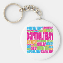 Colorful Occupational Therapy Keychain