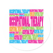 Colorful Occupational Therapy Round Stickers
