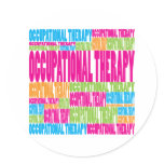 Colorful Occupational Therapy Round Stickers