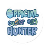Colorful Official Easter Egg Hunter stickers
