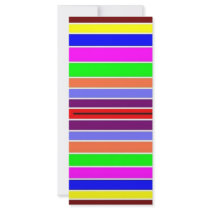 Colorful Optical Effect rack cards by Calenario Colorful Optical Effect rack cards