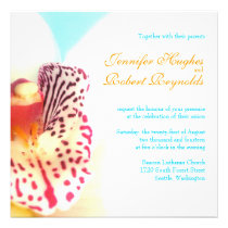 Colorful Orchid Wedding Invitation invitations