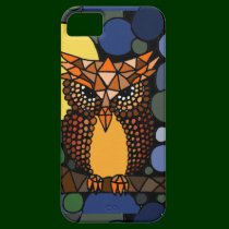 Colorful Original Owl Abstract Art Design casemate cases