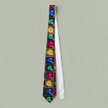 Colorful Ornaments In A Box Necktie