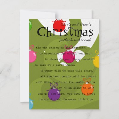 Colorful Ornaments invitations