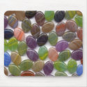 Colorful Oval Stone Beads mousepads by dndartstudio Colorful Oval Stone Beads mousepads