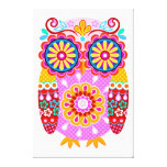 Colorful Owl Art on Canvas - Ready to Hang! Canvas Prints