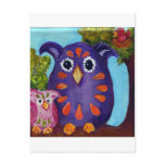 Colorful Owl Pals Post Cards