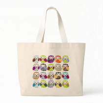 Colorful Owl Pattern Bags