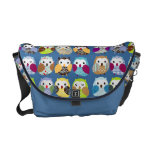 Colorful Owl Pattern Messenger Bag messenger bags