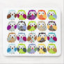 Colorful Owl Pattern Mousepads
