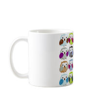 Colorful Owl Pattern mugs by blackunicorn Colorful Owl Pattern mugs