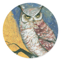 colorful owl stickers